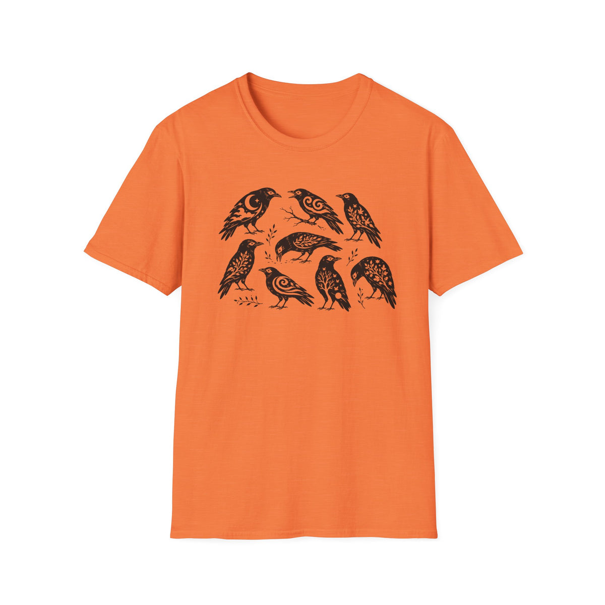 Folk Art Crows Tee (Gildan)
