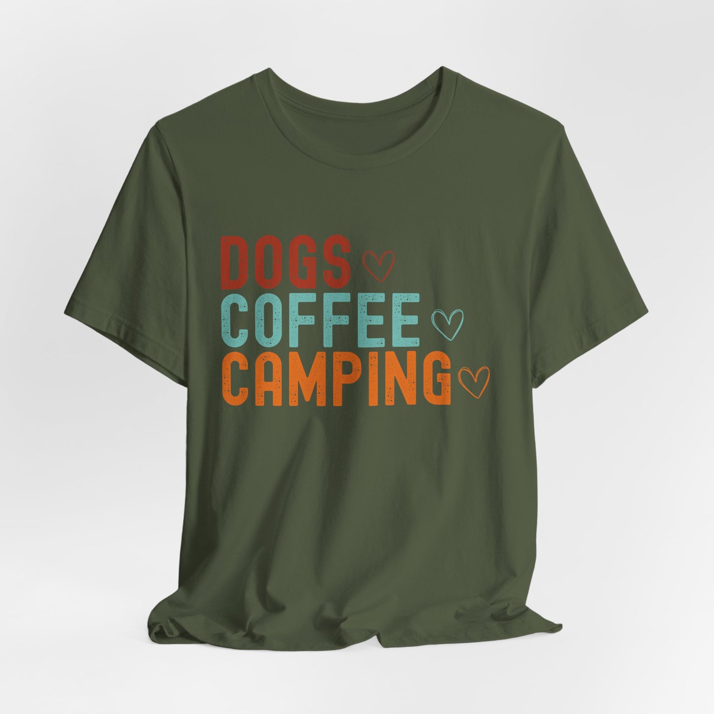 Dogs, Coffee, Camping Tee