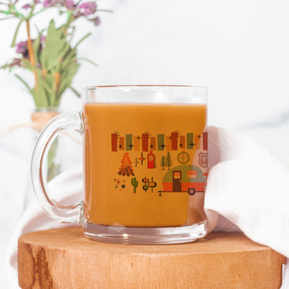 Girl Camper Mug Glass