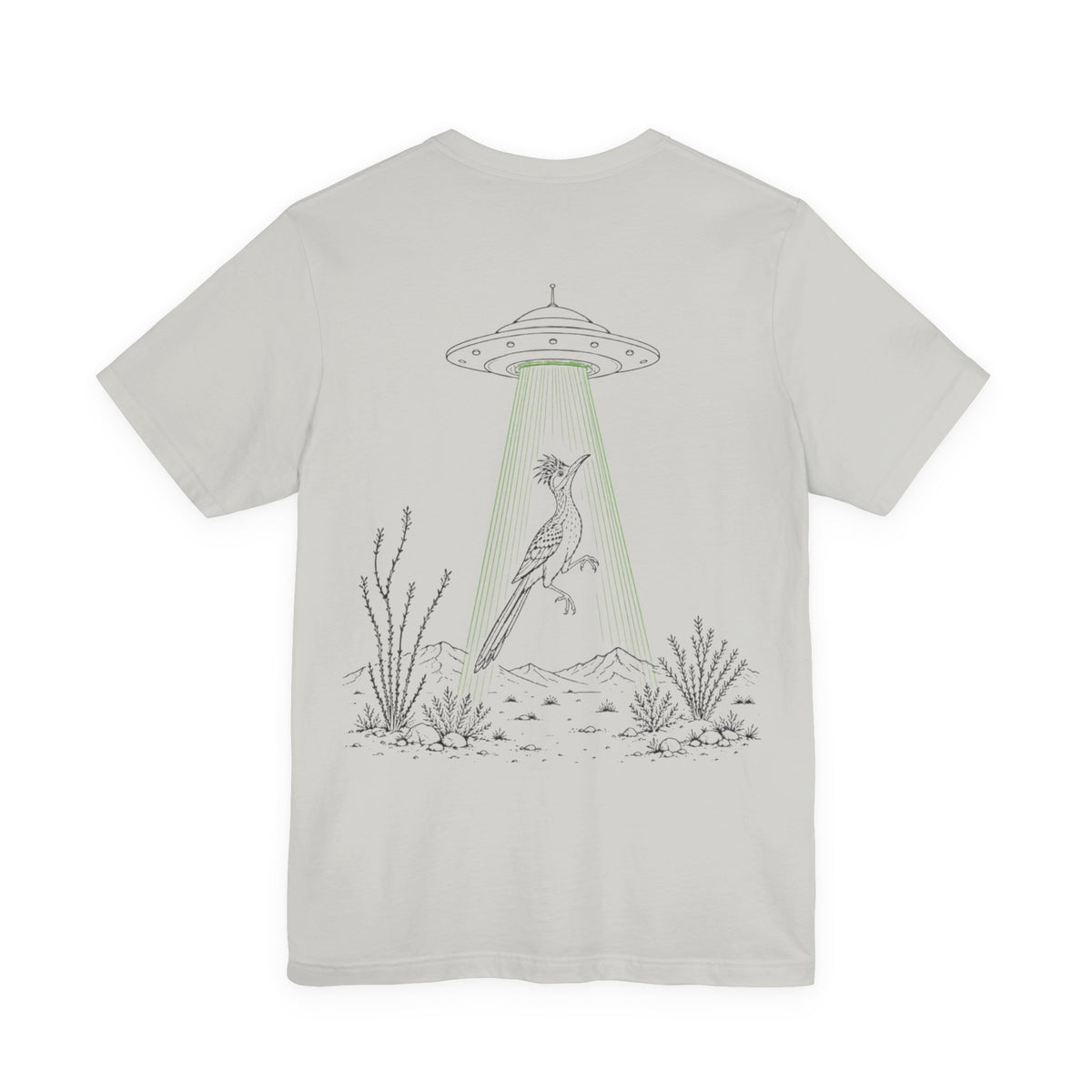 Roadrunner and UFO Back Design Tee