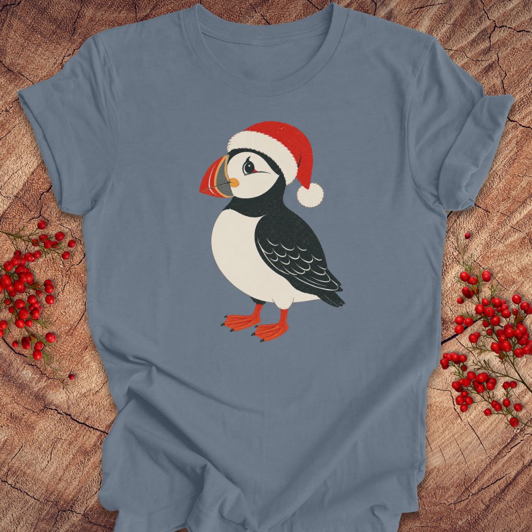 Puffin Santa Hat Tee