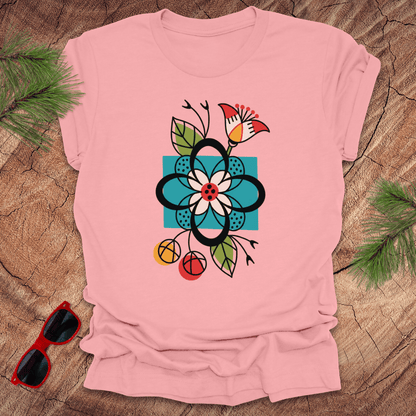 Abstract Flowers Tee - Wandering Owl Adventure Gear