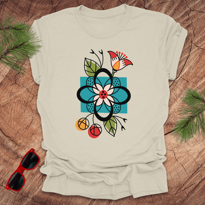 Abstract Flowers Tee - Wandering Owl Adventure Gear