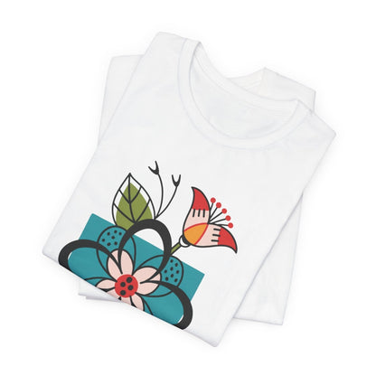 Abstract Flowers Tee - Wandering Owl Adventure Gear