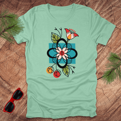 Abstract Flowers Tee - Wandering Owl Adventure Gear