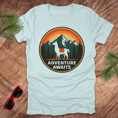 Adventure Awaits Llama Tee - Wandering Owl Adventure Gear