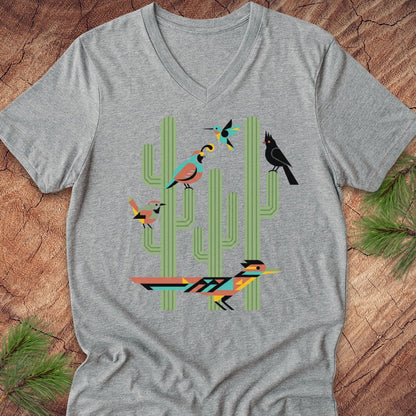 American Southwest Birds V-Neck Tee