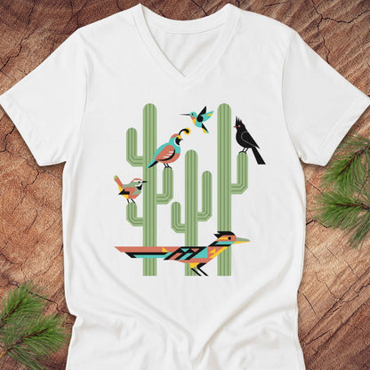 American Southwest Birds V-Neck Tee