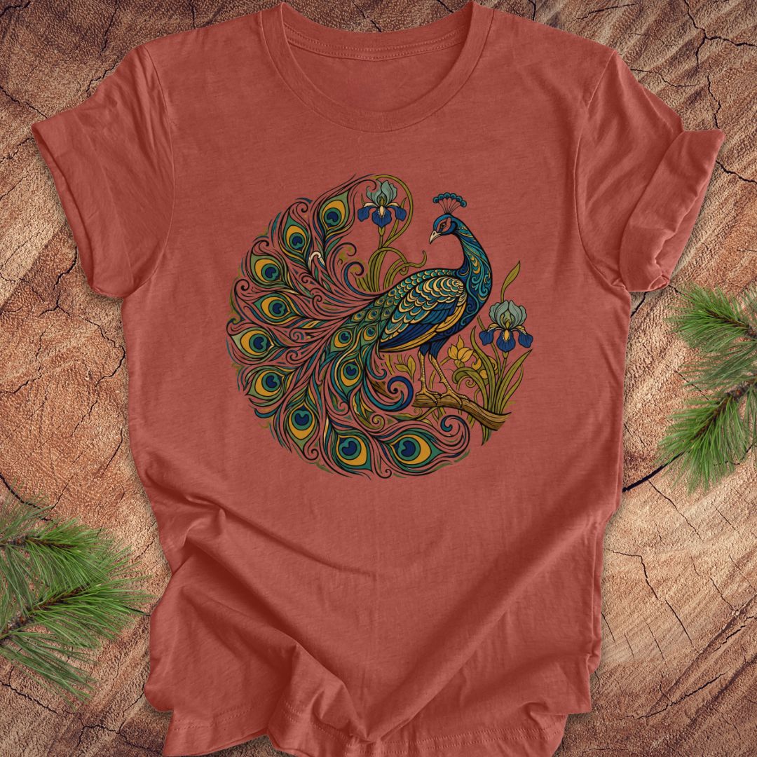 Art Nouveau Peacock Tee — Heather Clay