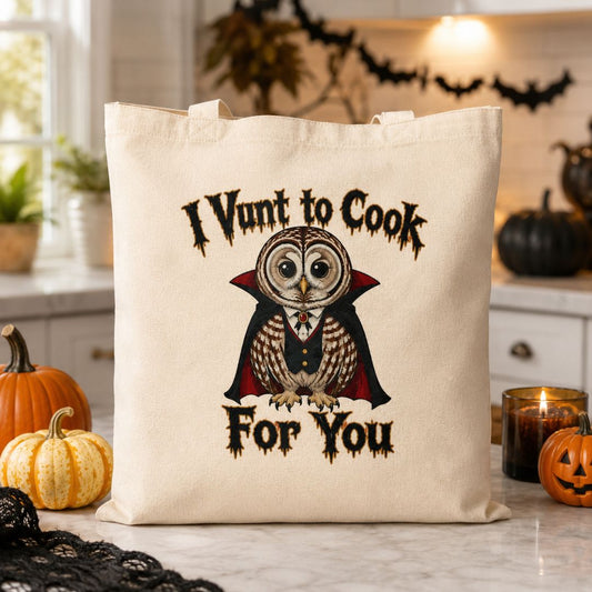 Barred Owl Vampire Tote Bag