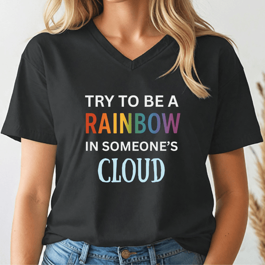 Be A Rainbow V-neck Tee