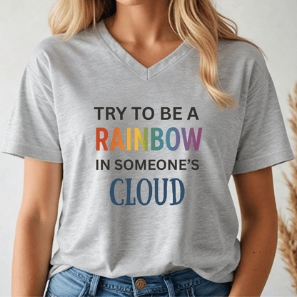 Be A Rainbow V-neck Tee