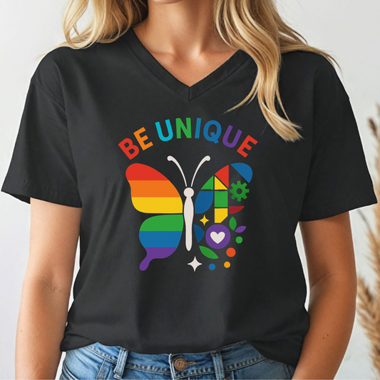 Be Unique V-neck Tee