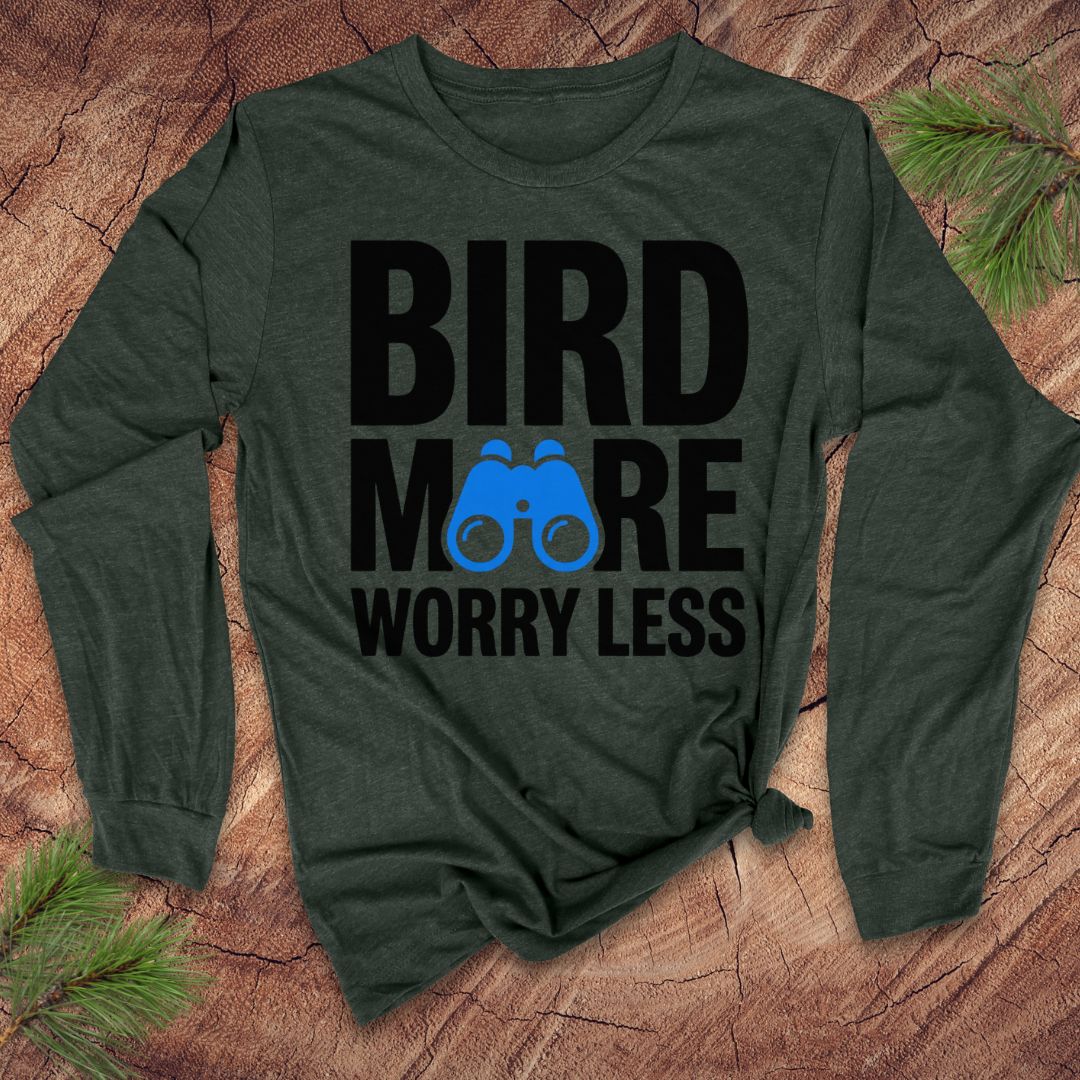 Bird More Worry Less Long-Sleeve Tee
