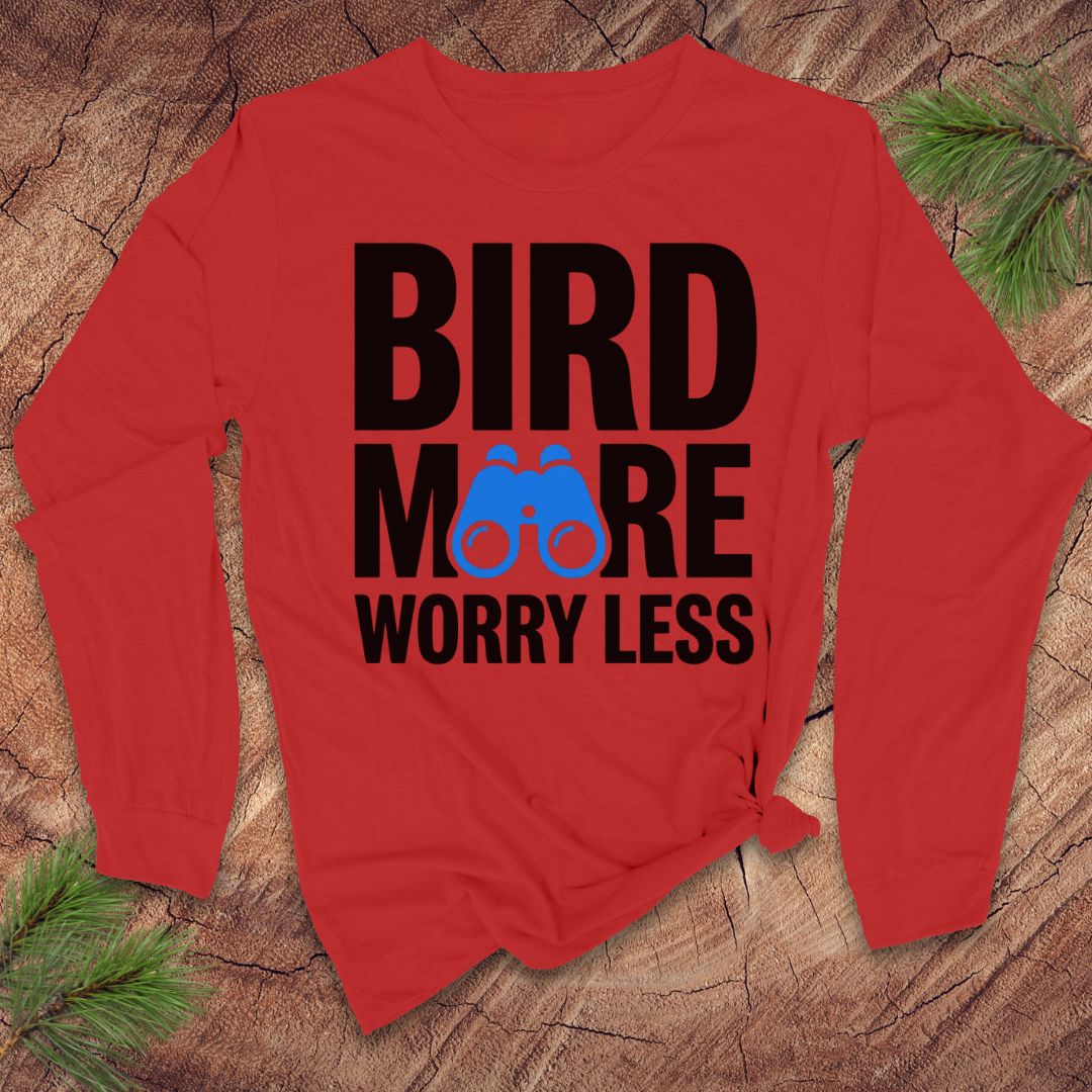 Bird More Worry Less Long-Sleeve Tee