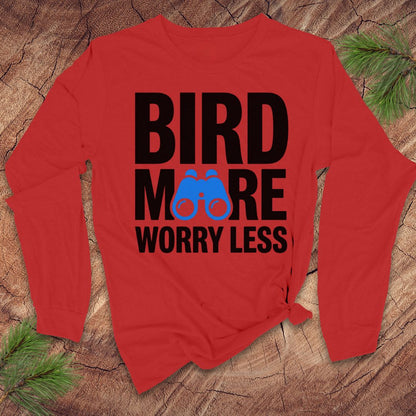 Bird More Worry Less Long-Sleeve Tee