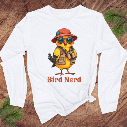 Bird Nerd Goldfinch Long-Sleeve Tee