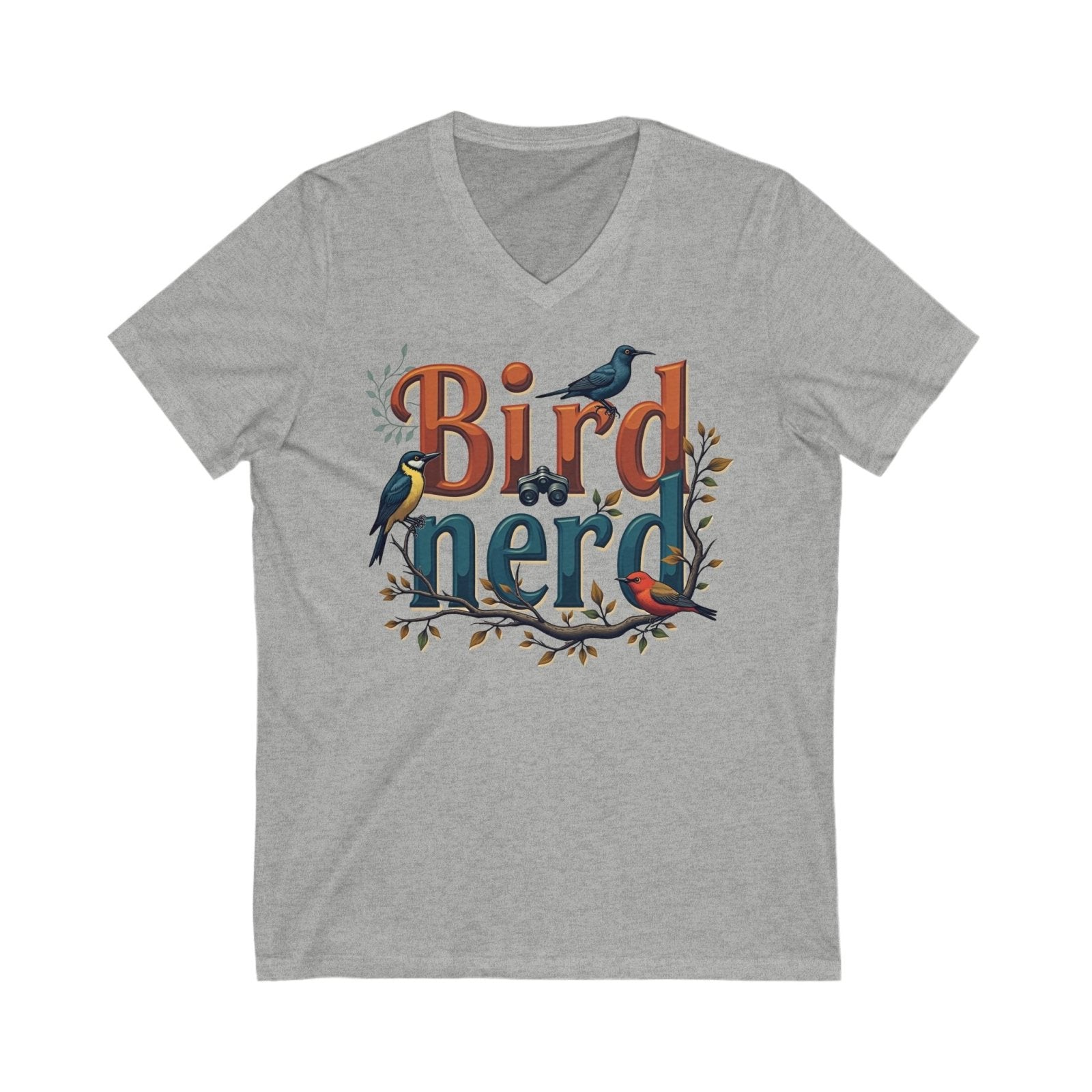 Bird Nerd V - Neck Tee - Wandering Owl Adventure Gear