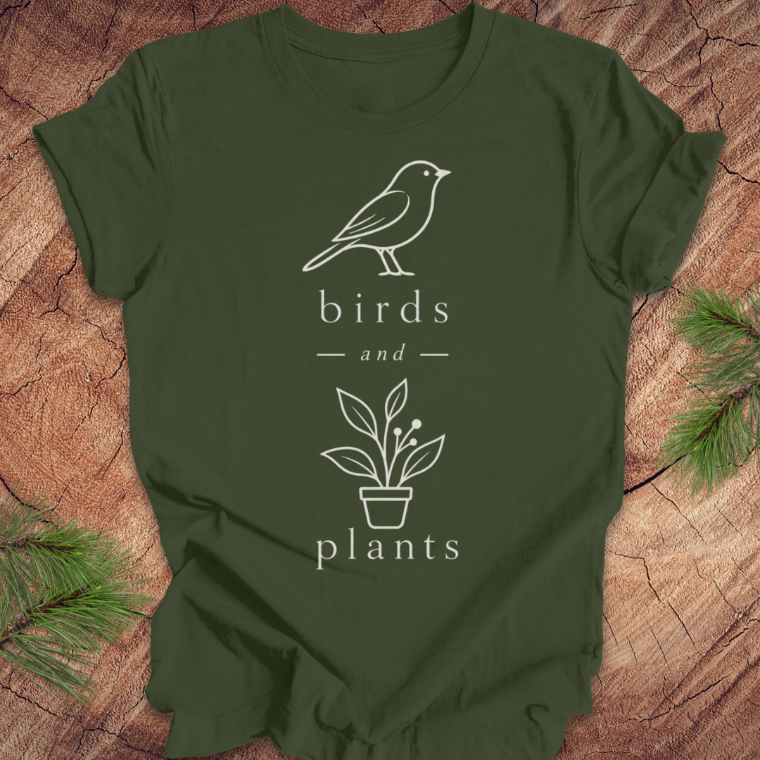 Birds and Plants Tee