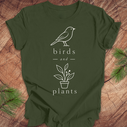 Birds and Plants Tee