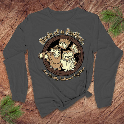 Birds Awkward Together Long-Sleeve Tee