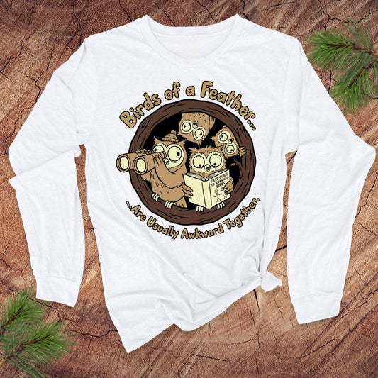 Birds Awkward Together Long-Sleeve Tee