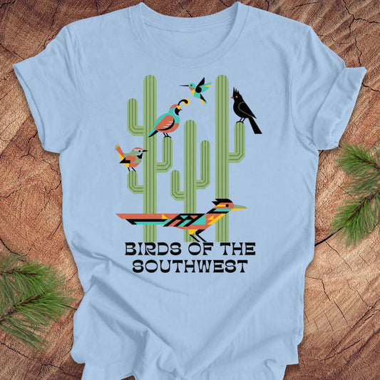 Birds of the Southwest Tee — Baby Blue