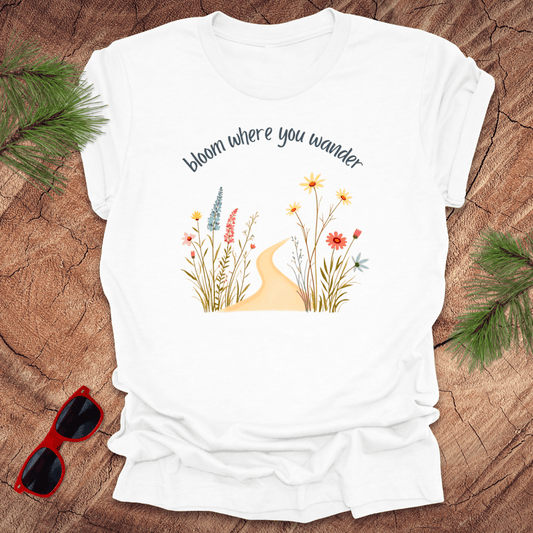 Bloom Where You Wander Tee - Wandering Owl Adventure Gear