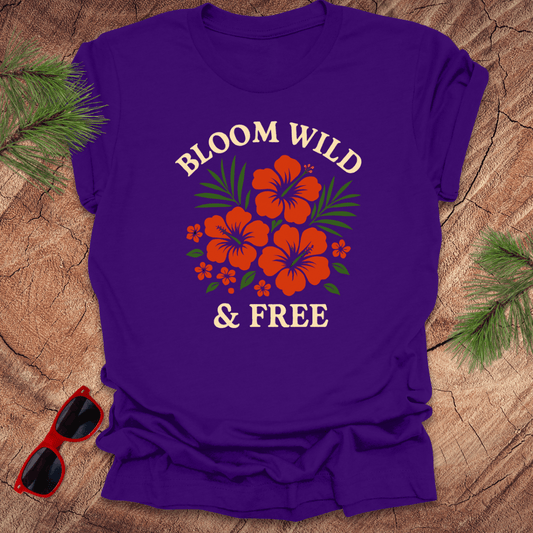 Bloom Wild and Free Tee - Wandering Owl Adventure Gear