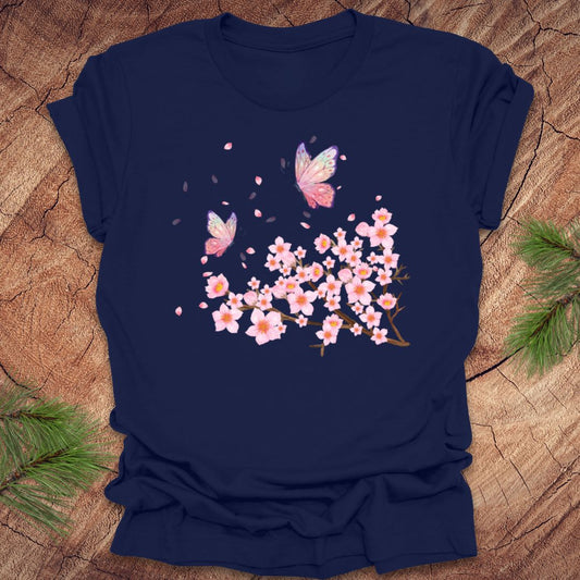 Butterflies and Cherry Blossoms Tee