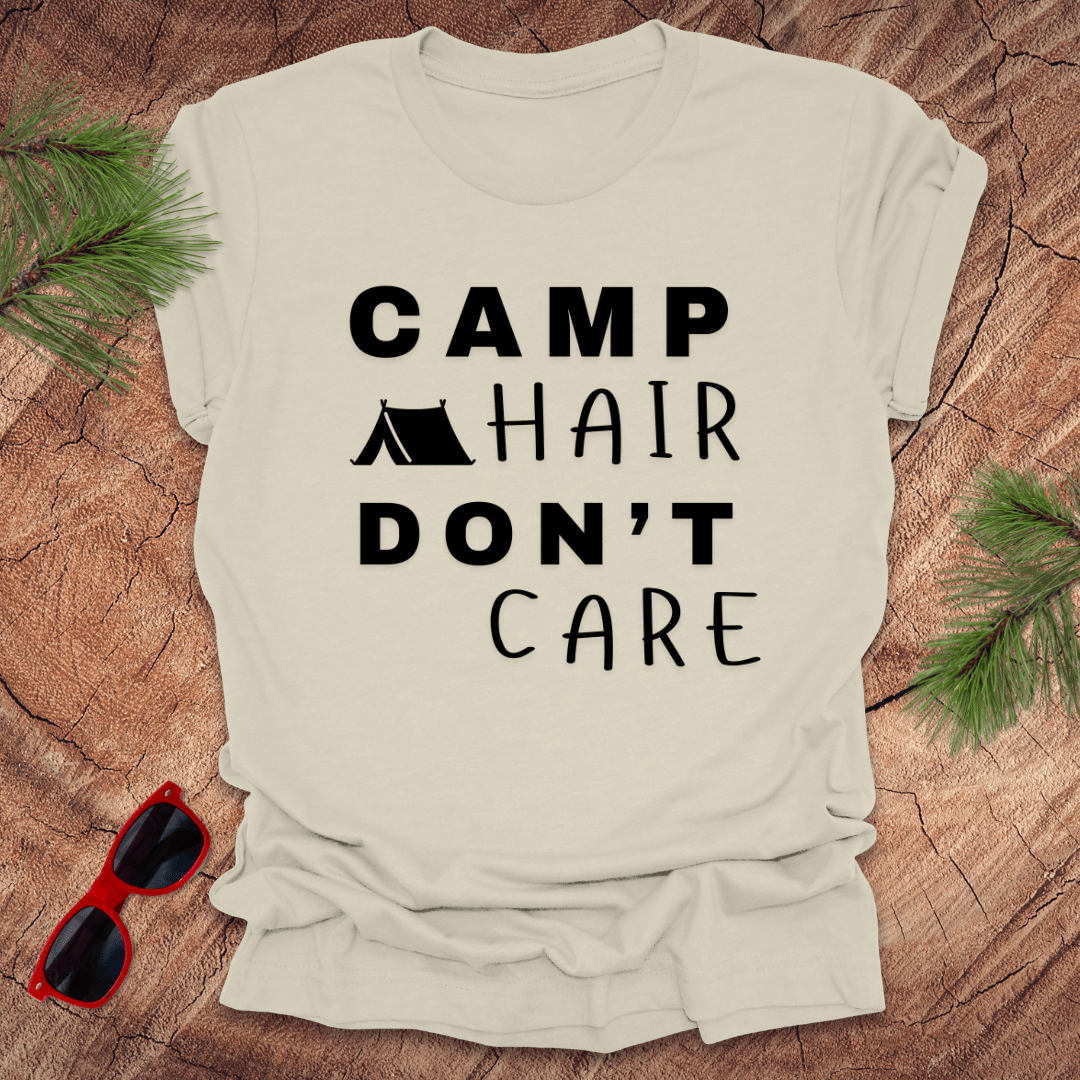 Camp Hair Don't Care Tee - Wandering Owl Adventure Gear