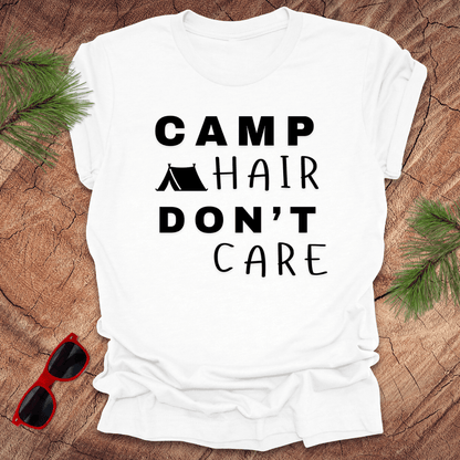 Camp Hair Don't Care Tee - Wandering Owl Adventure Gear