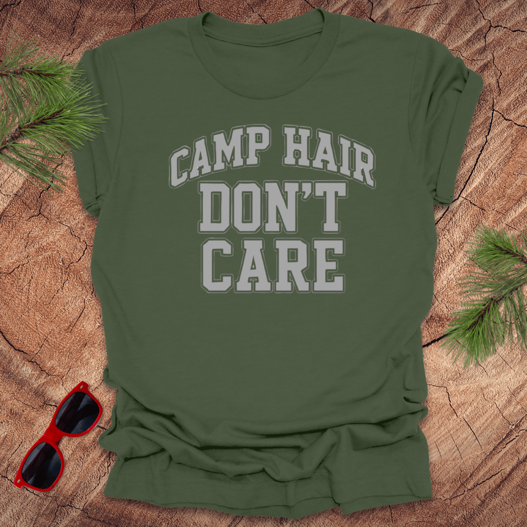 Camp Hair Don't Care Tee - Wandering Owl Adventure Gear