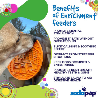 Camper Enrichment Lick Mat With Suction Cups - Wandering Owl Adventure Gear