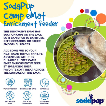 Camper Enrichment Lick Mat With Suction Cups - Wandering Owl Adventure Gear