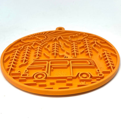 Camper Enrichment Lick Mat With Suction Cups - Wandering Owl Adventure Gear