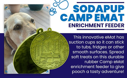 Camper Enrichment Lick Mat With Suction Cups - Wandering Owl Adventure Gear