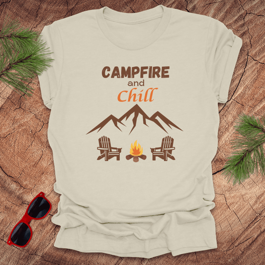 Campfire & Chill Tee - Wandering Owl Adventure Gear