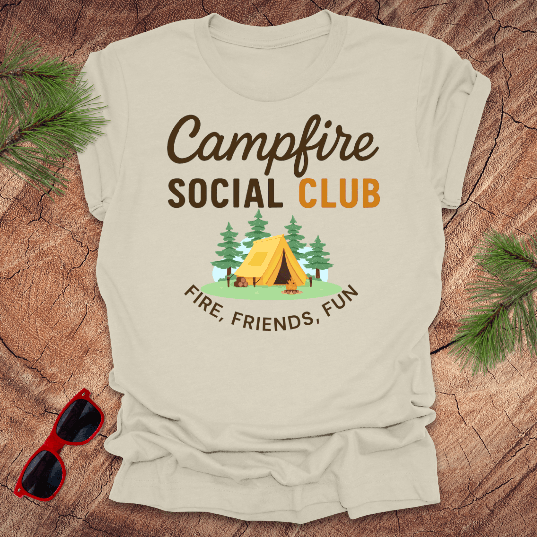Campfire Social Club Tee - Wandering Owl Adventure Gear