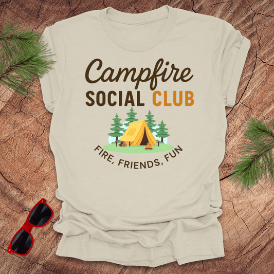 Campfire Social Club Tee - Wandering Owl Adventure Gear