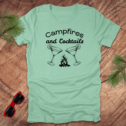 Campfires and Cocktails Tee - Wandering Owl Adventure Gear