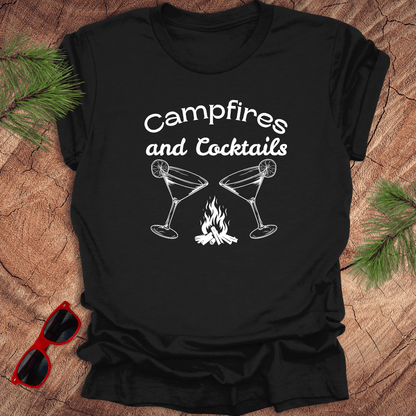 Campfires and Cocktails Tee - Wandering Owl Adventure Gear