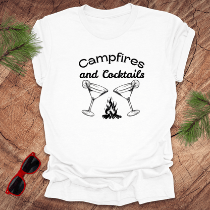 Campfires and Cocktails Tee - Wandering Owl Adventure Gear
