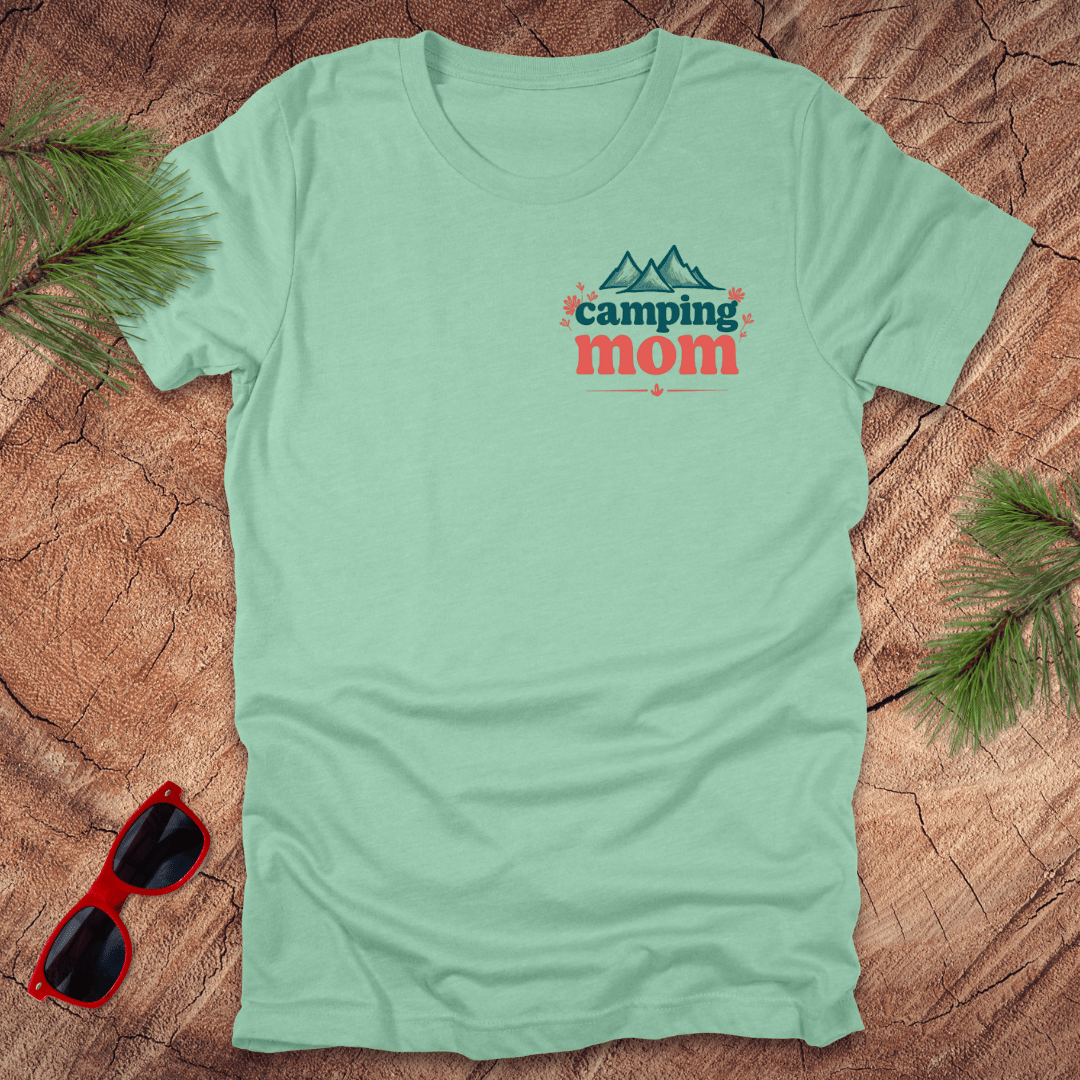 Camping Mom Flowers Tee - Wandering Owl Adventure Gear