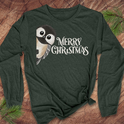 Christmas Chickadee Long-Sleeve Tee