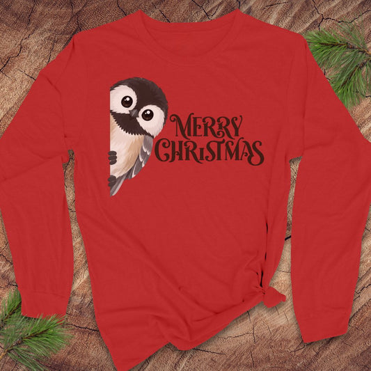Christmas Chickadee Long-Sleeve Tee