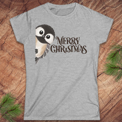 Christmas Chickadee Women's Tee