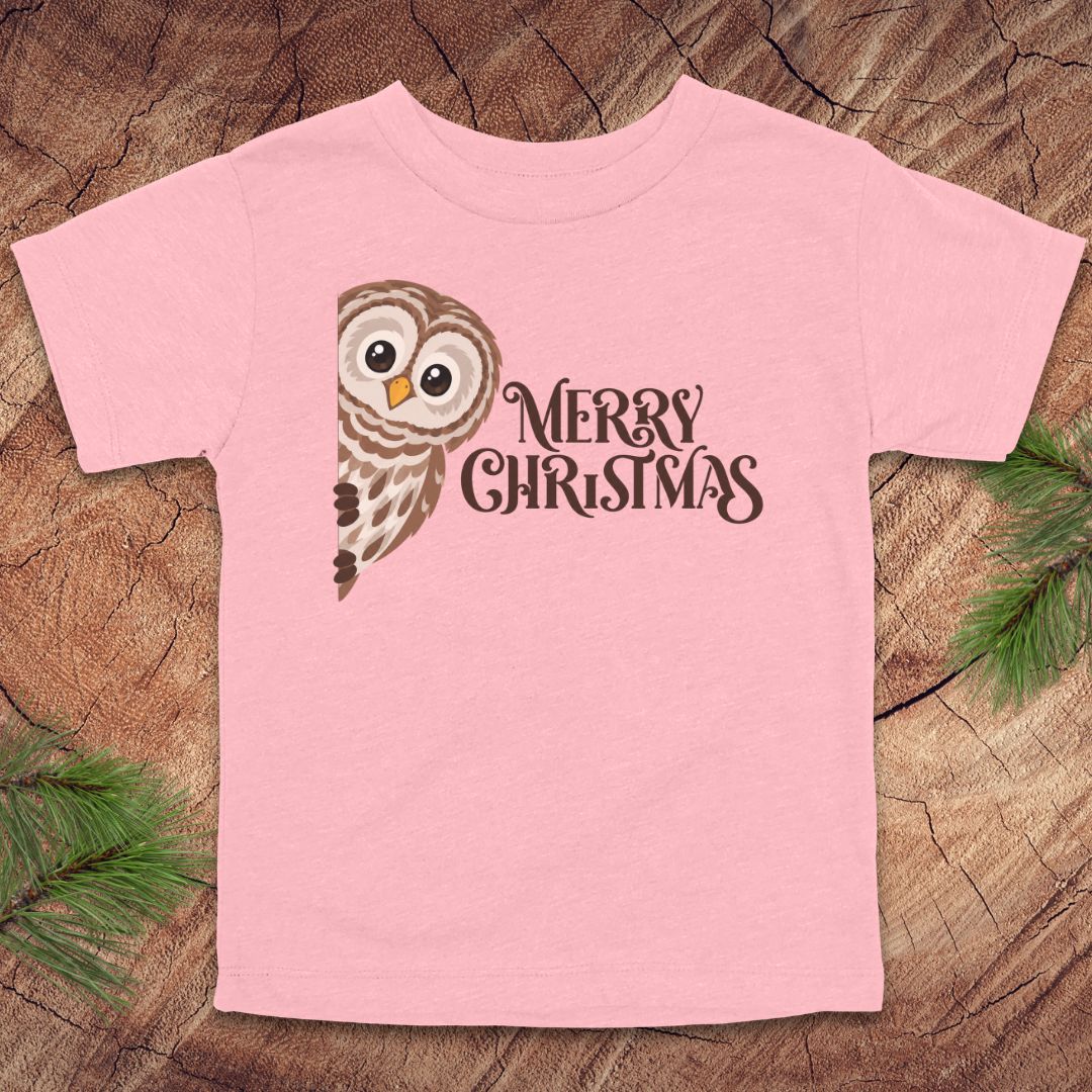 Christmas Owl Toddler Tee