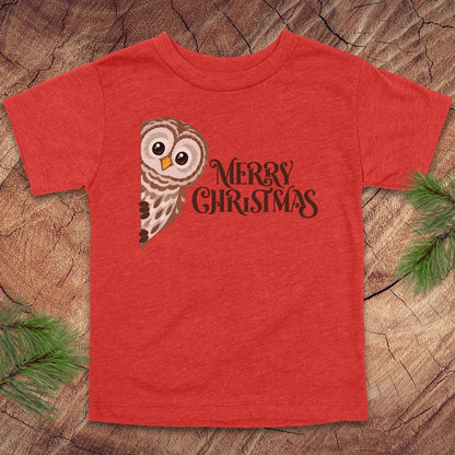 Christmas Owl Toddler Tee