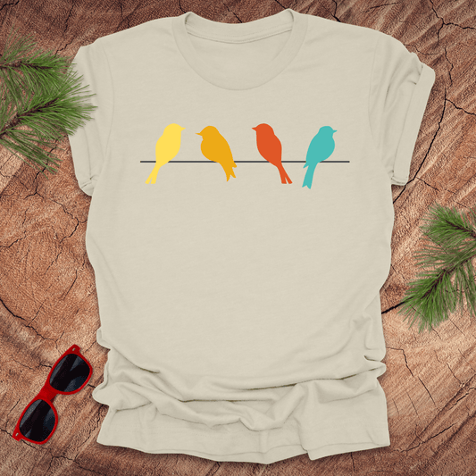 Colorful Birds Tee - Wandering Owl Adventure Gear